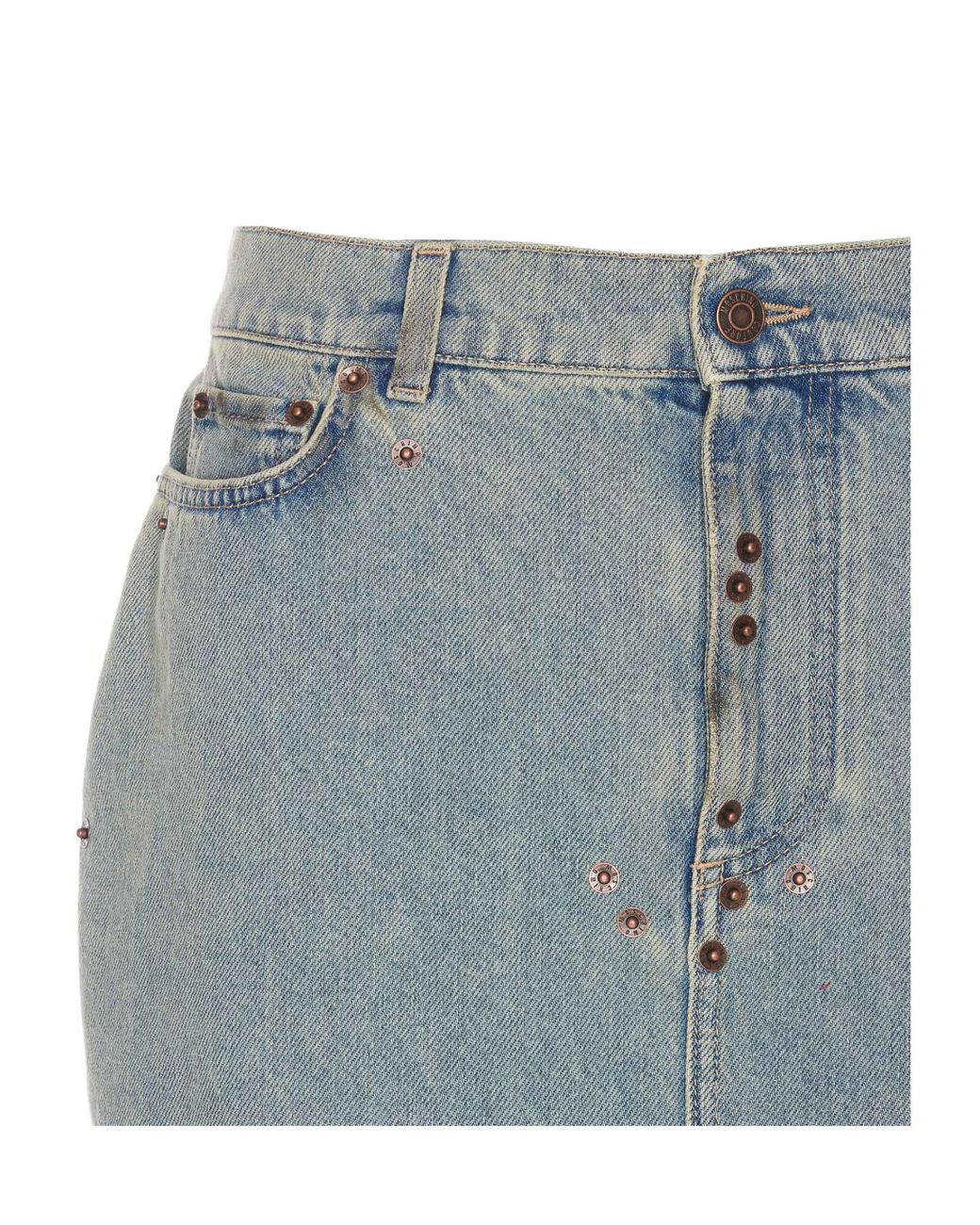 Moschino Blue Denim Skirt