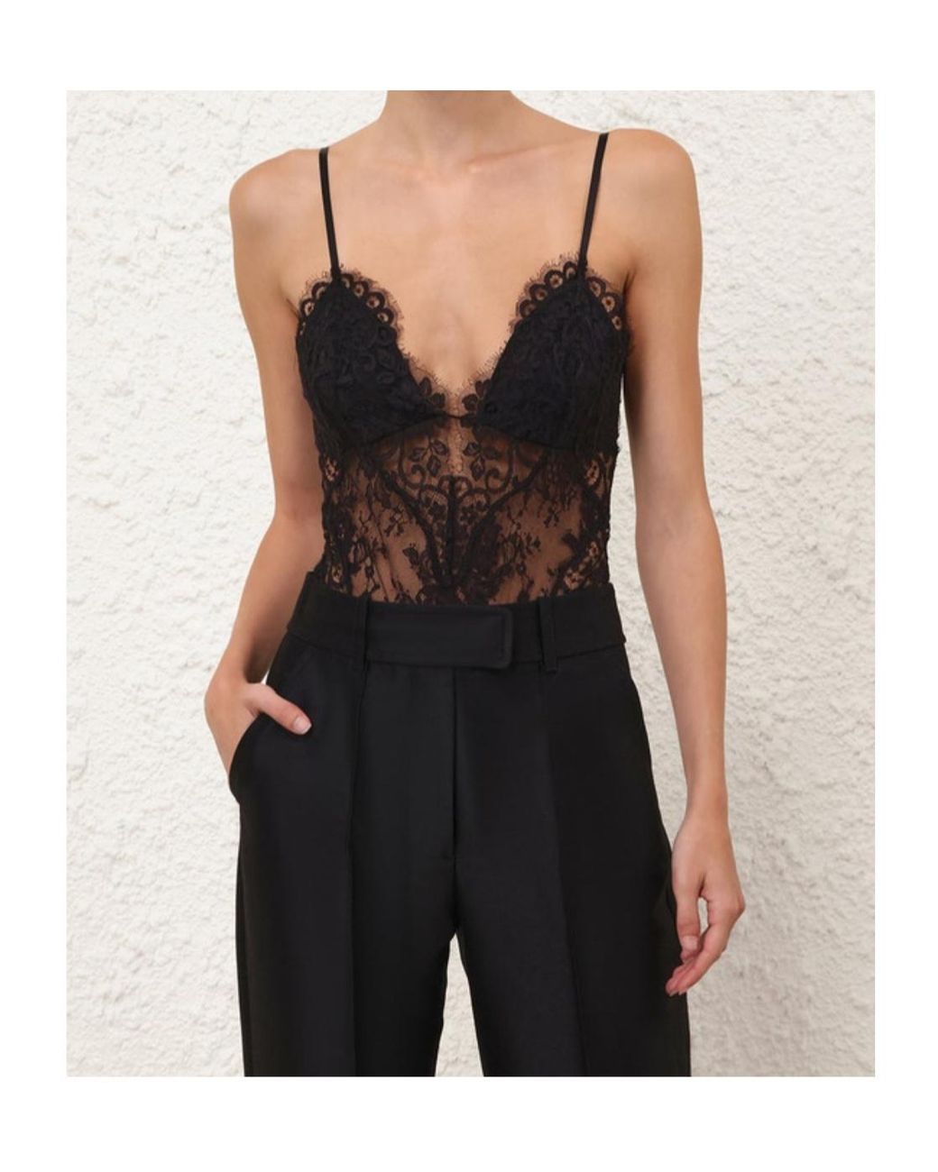 Zimmermann Black Lace Teddy