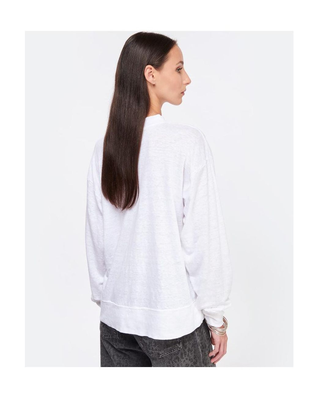 Isabel Marant White Long-Sleeve T-Shirt