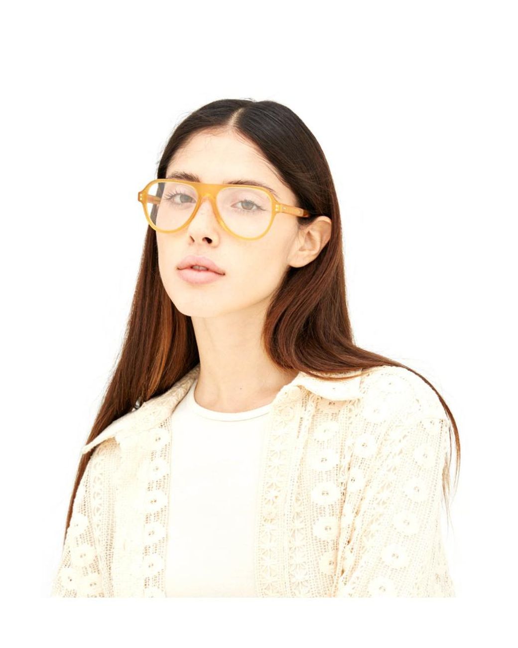 Marni Metallic Eyewear Aviator Frame Glasses for men