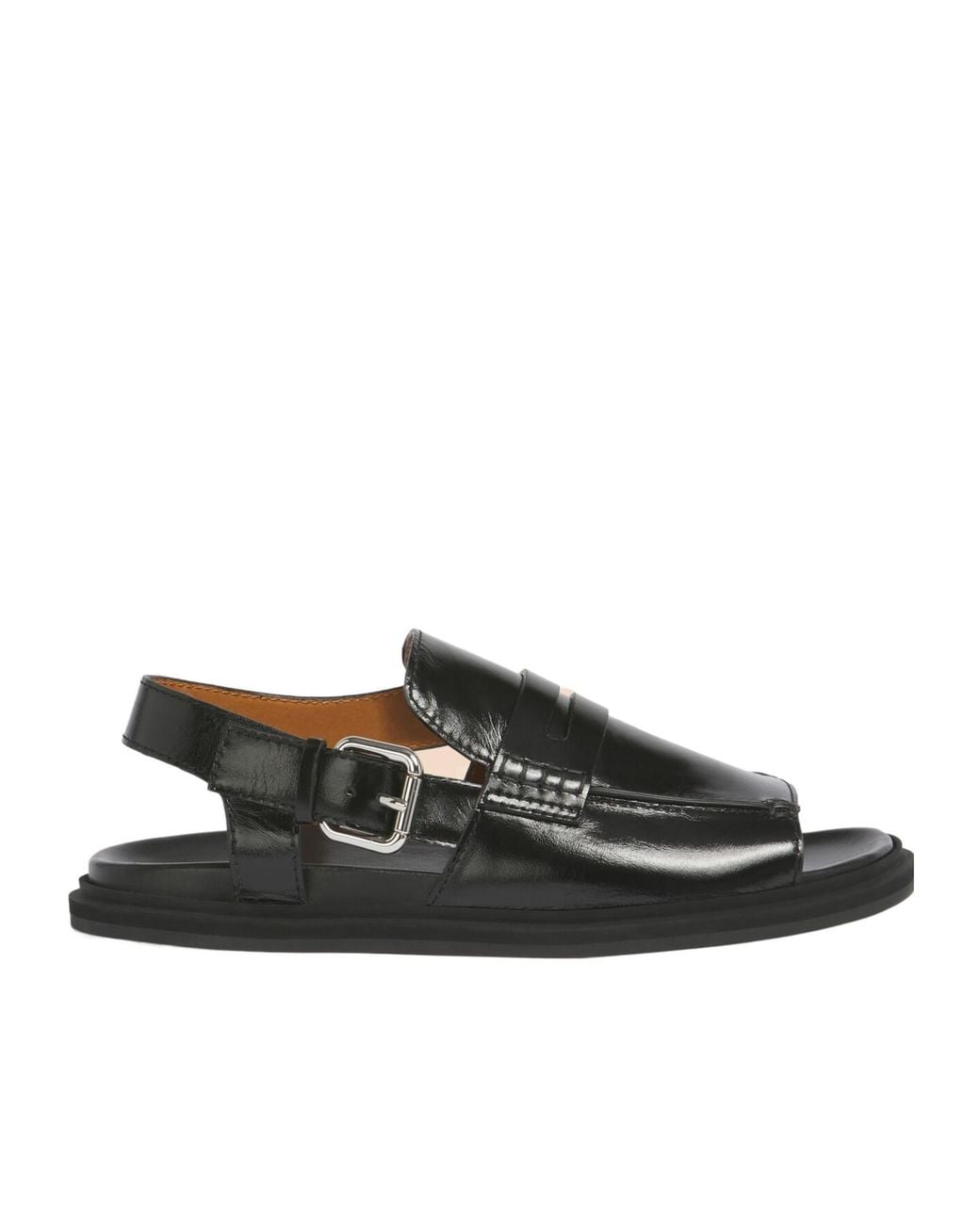 Marni Black Loafer Sandals for men