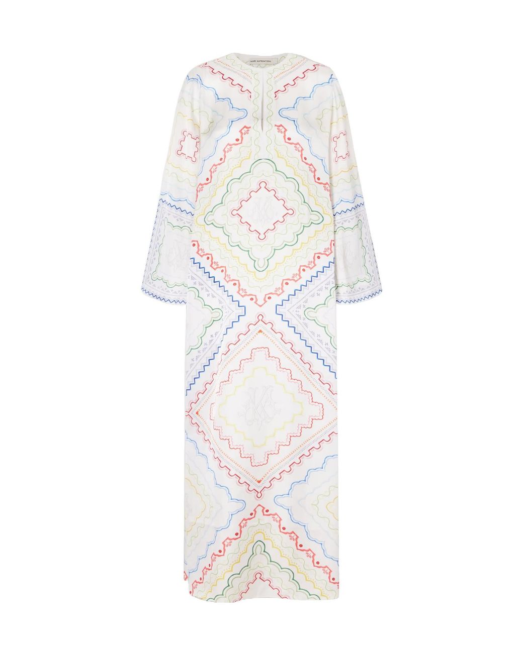 Mary Katrantzou White Collins Printed Woven Cover-Up