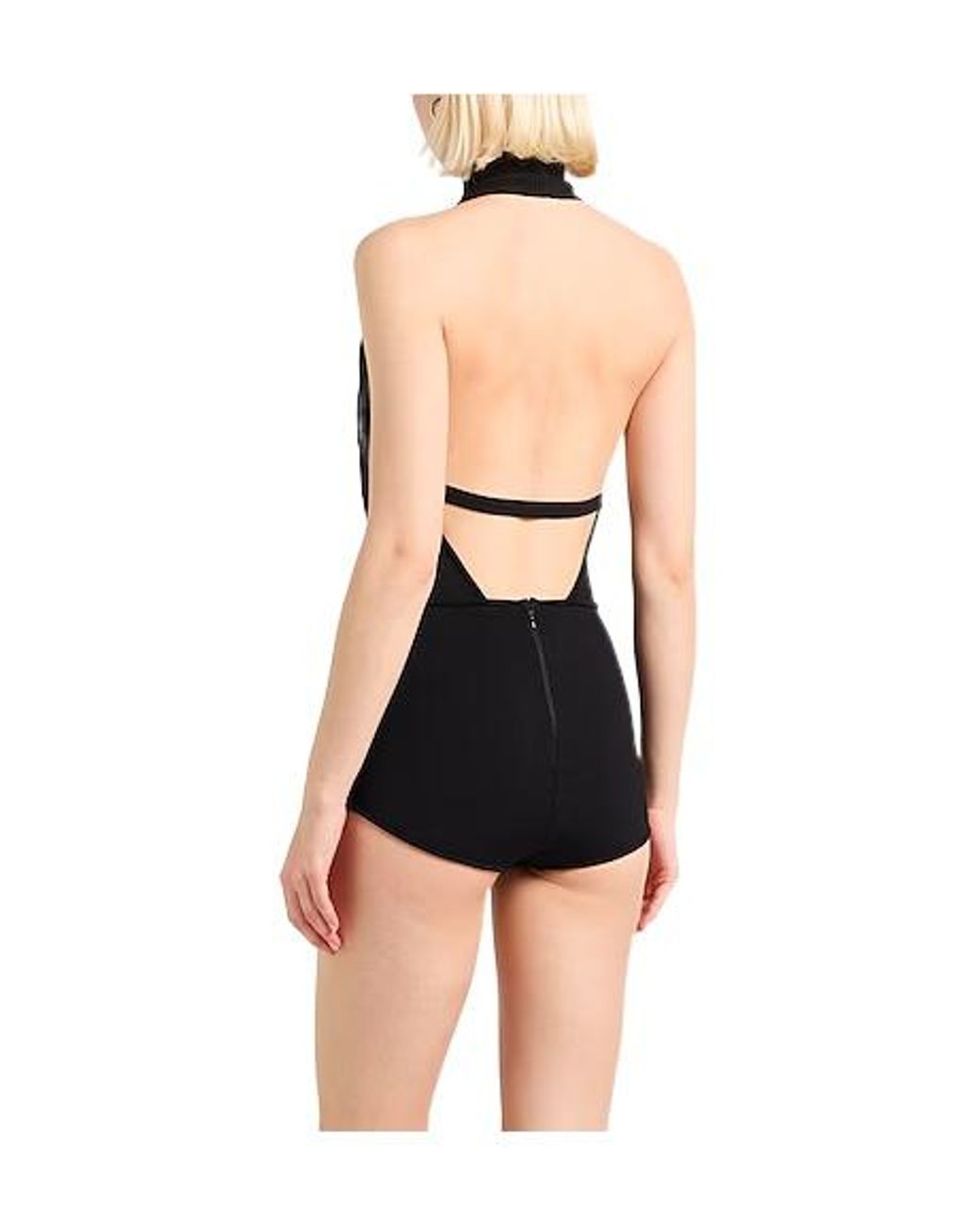 Max Mara Black Solid Turtleneck Sleeveless Top
