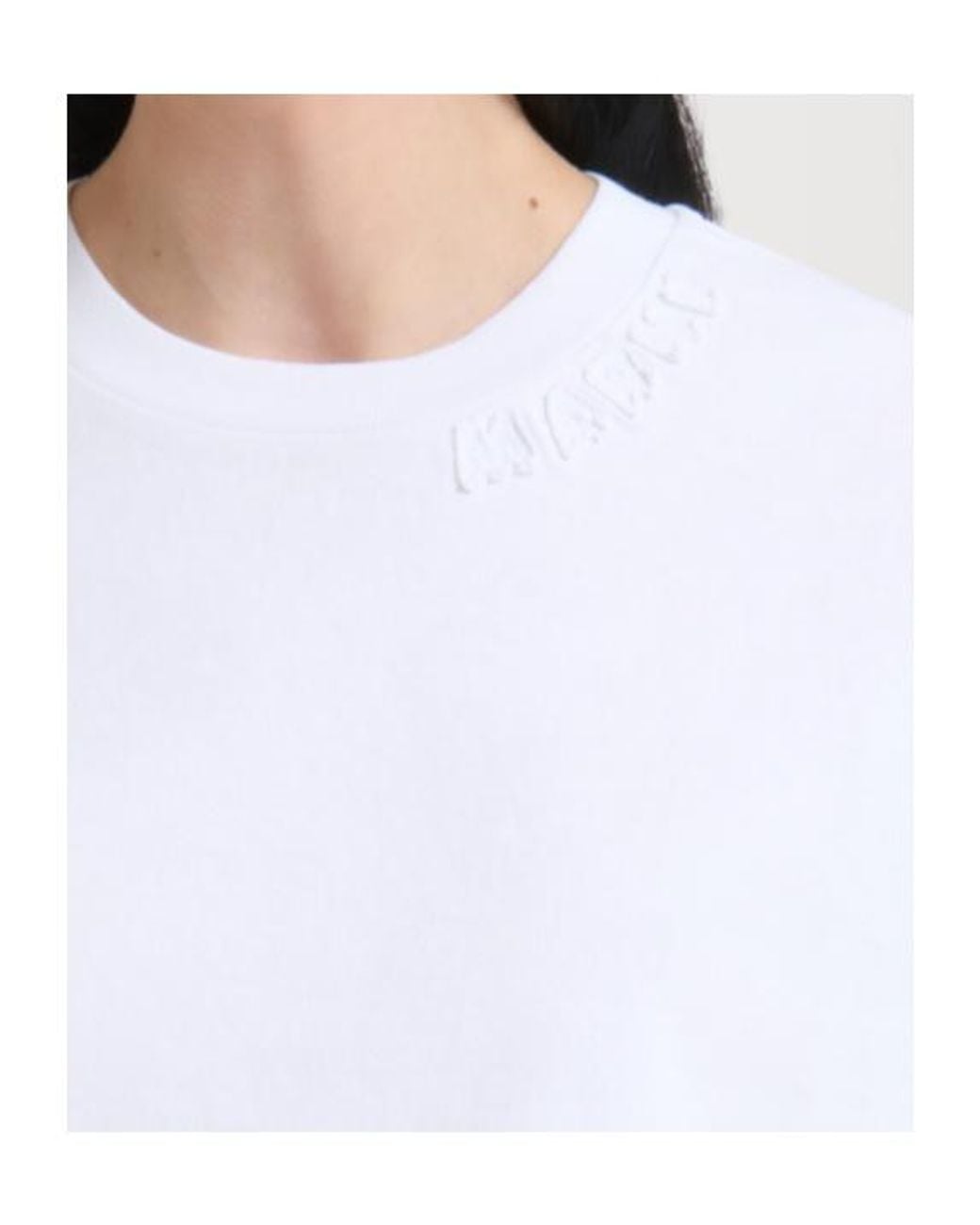 Marni White Jersey Patch Logo T-Shirt