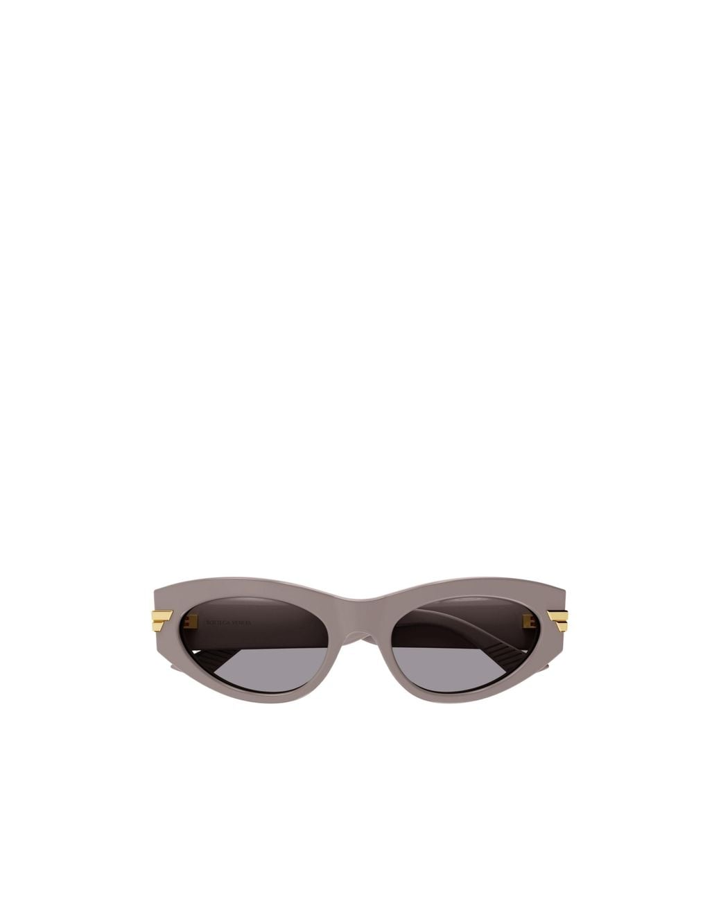 Bottega Veneta White Eyewear Cat-Eye Frame Sunglasses