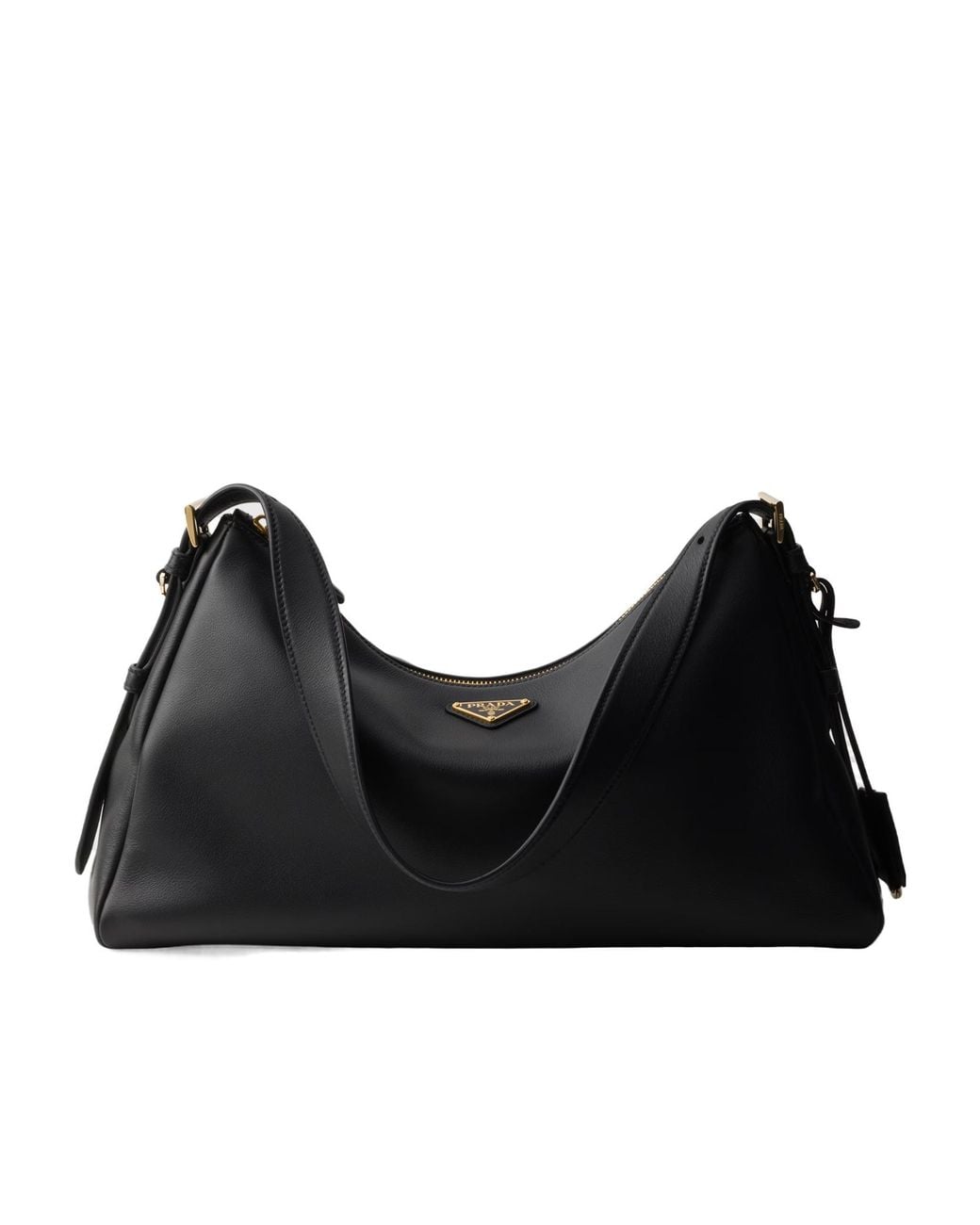 Prada Black Aimée Zipped Large Shoulder Bag