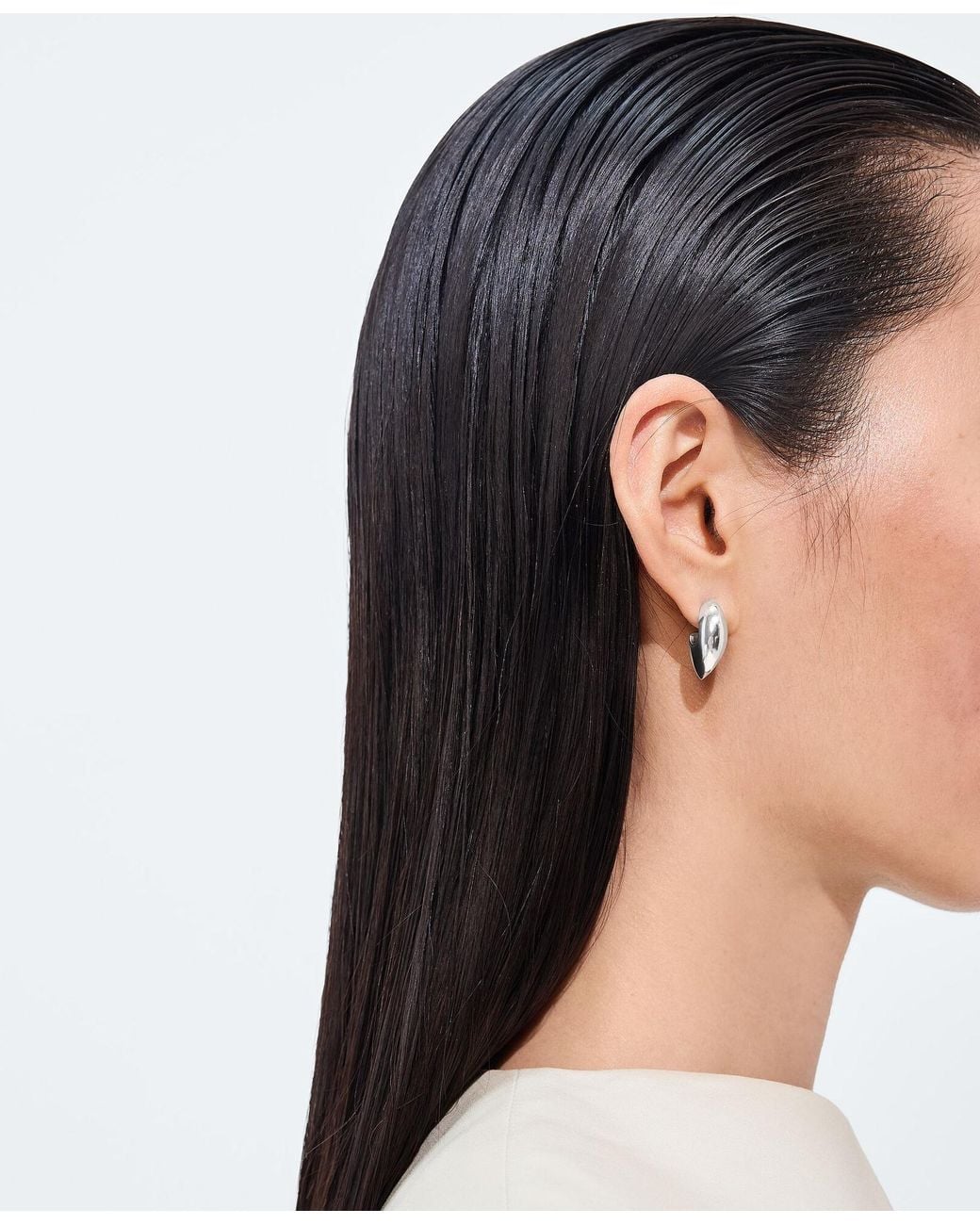 Bottega Veneta White Candy Claw Earrings