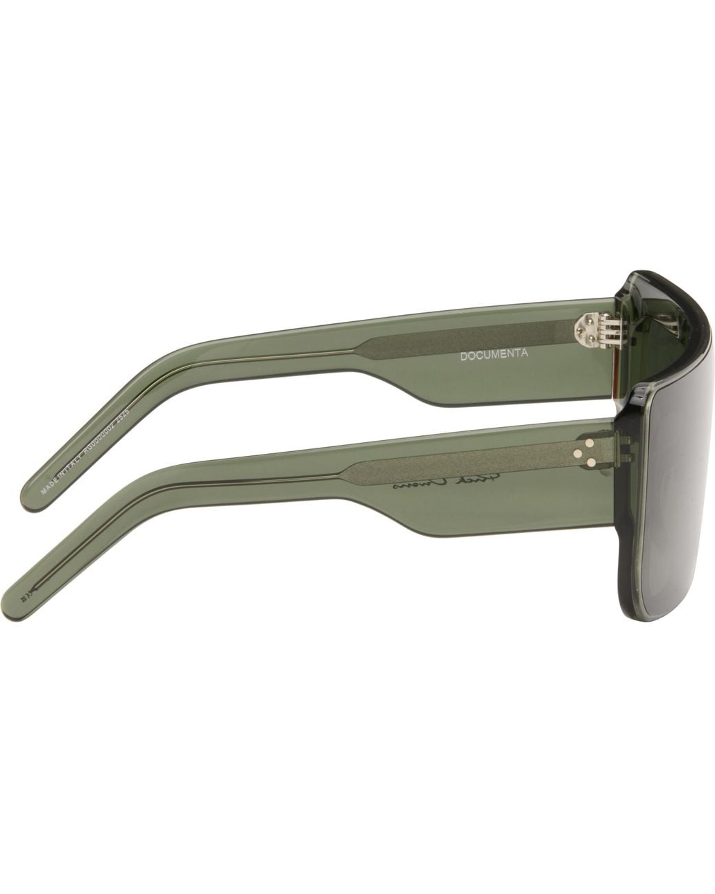 Rick Owens Green Concordians Documenta Sunglasses for men