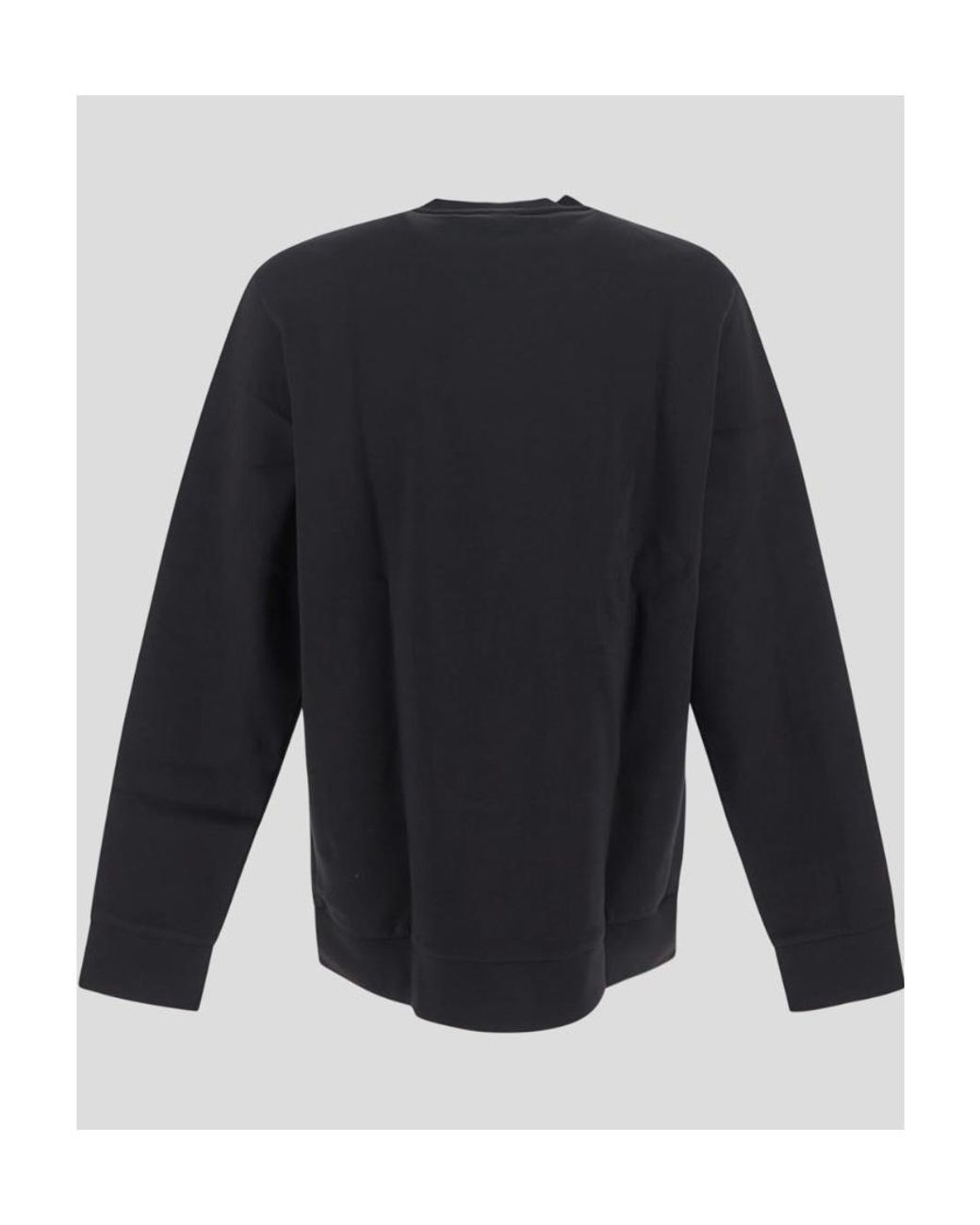 Boss Blue Logo Embellished Crewneck Sweatshirt for men