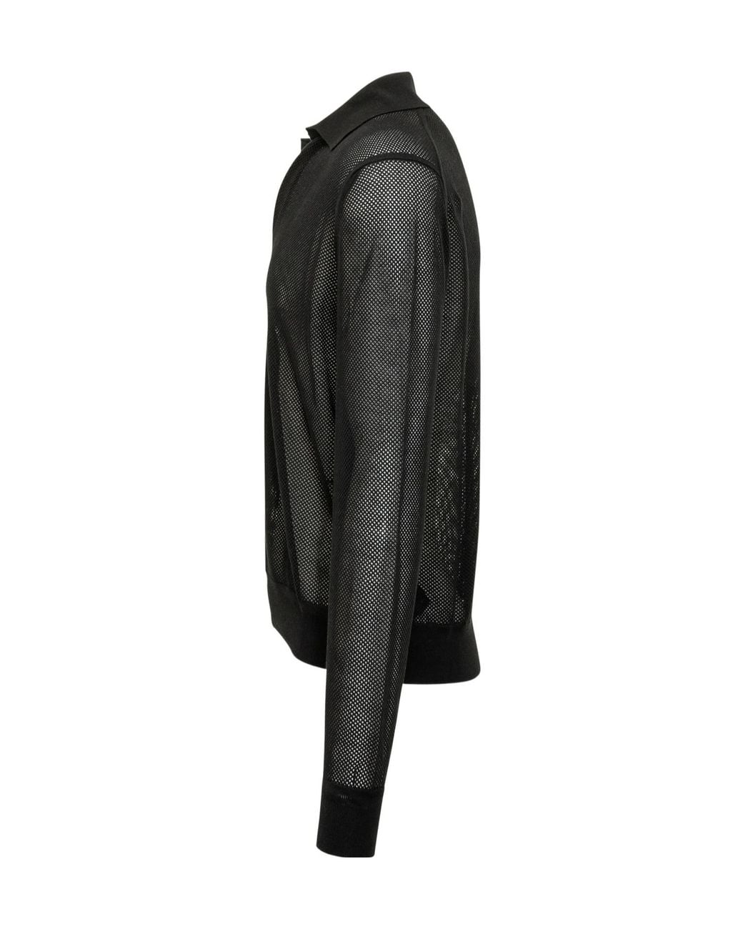 Tom Ford Black V-Neck Knitted Pullover for men