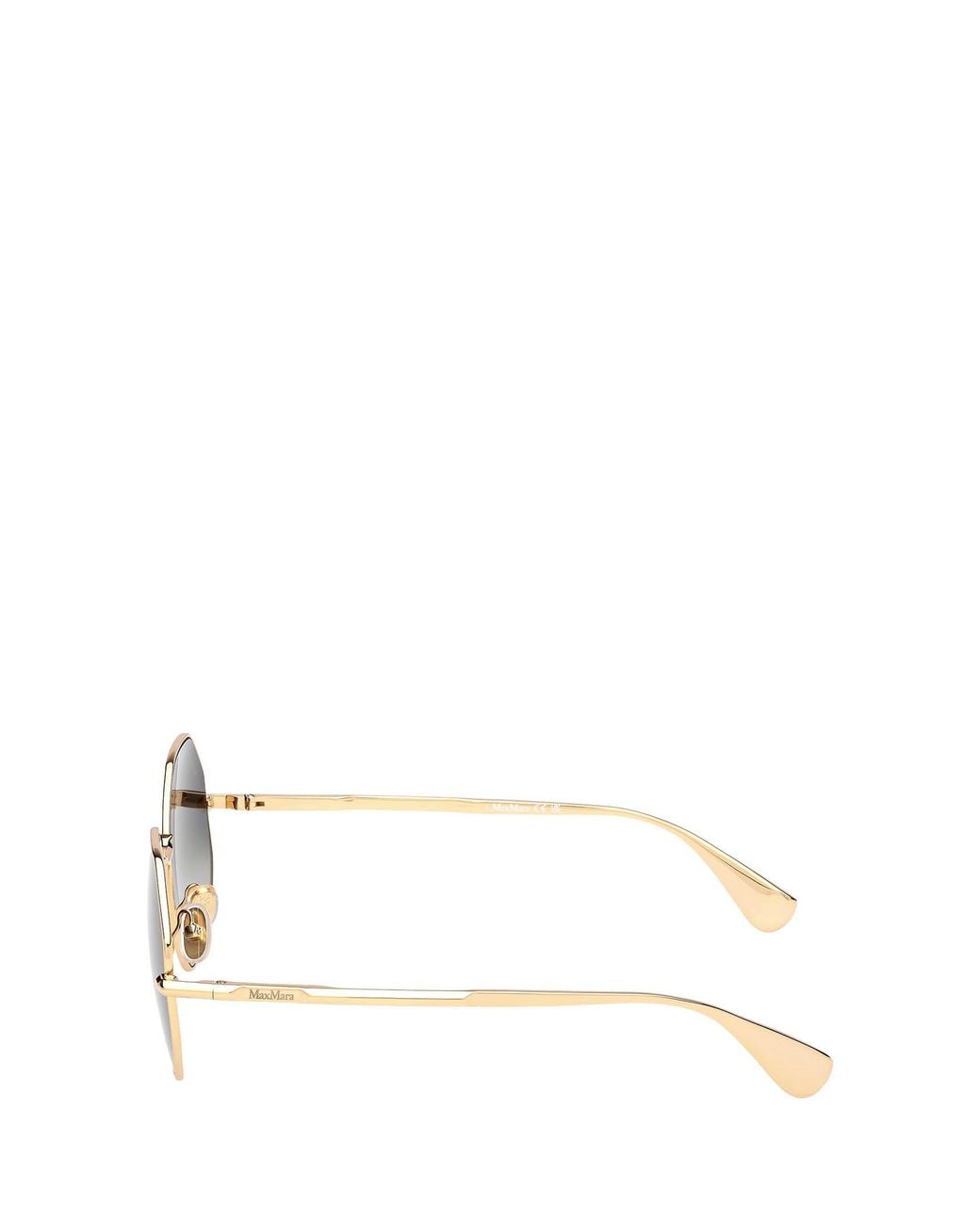 Max Mara Metallic Miller Geometric Frame Sunglasses for men