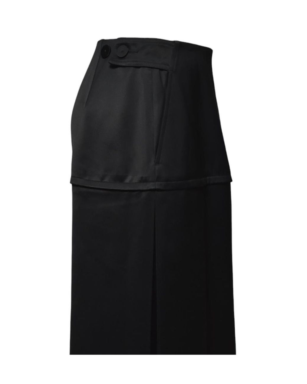 Jil Sander Black Floor-Length Straight Skirt