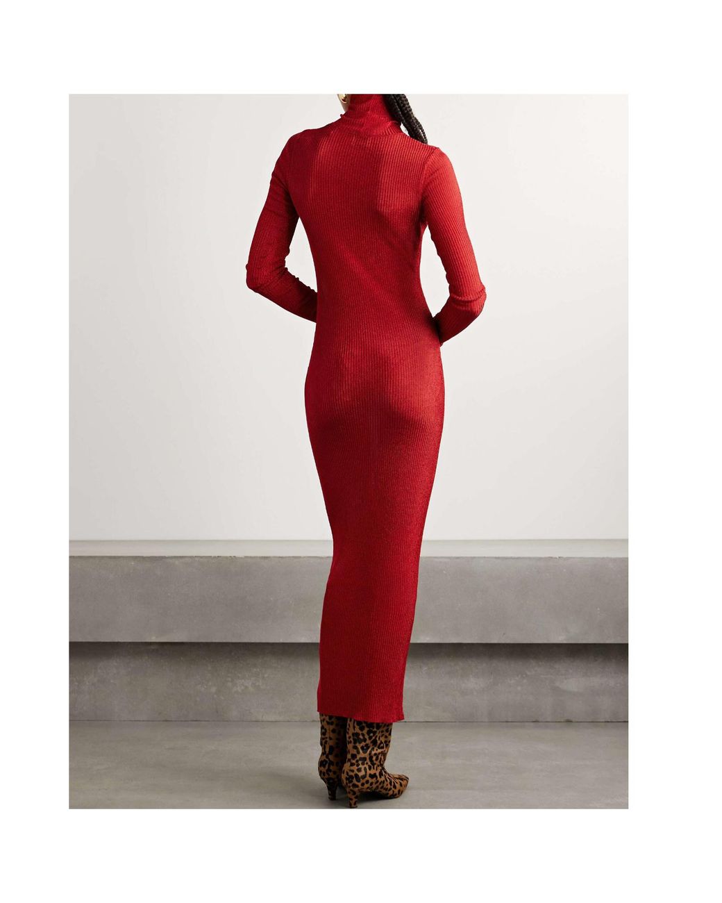 Isabel Marant Red High-Necked Dress