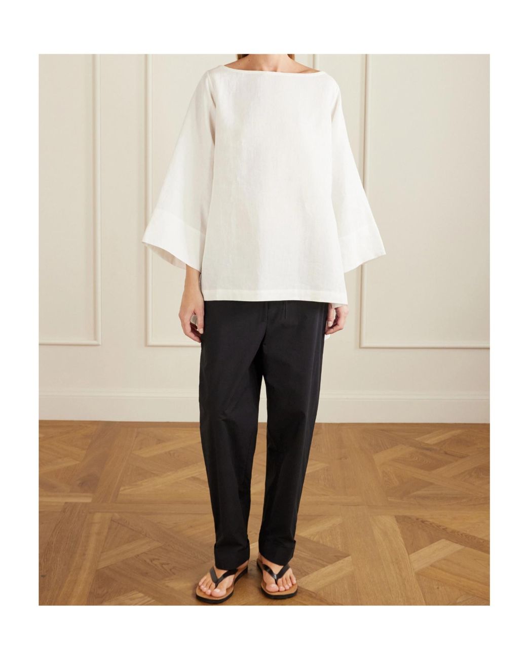 The Row White Regular Solid Top