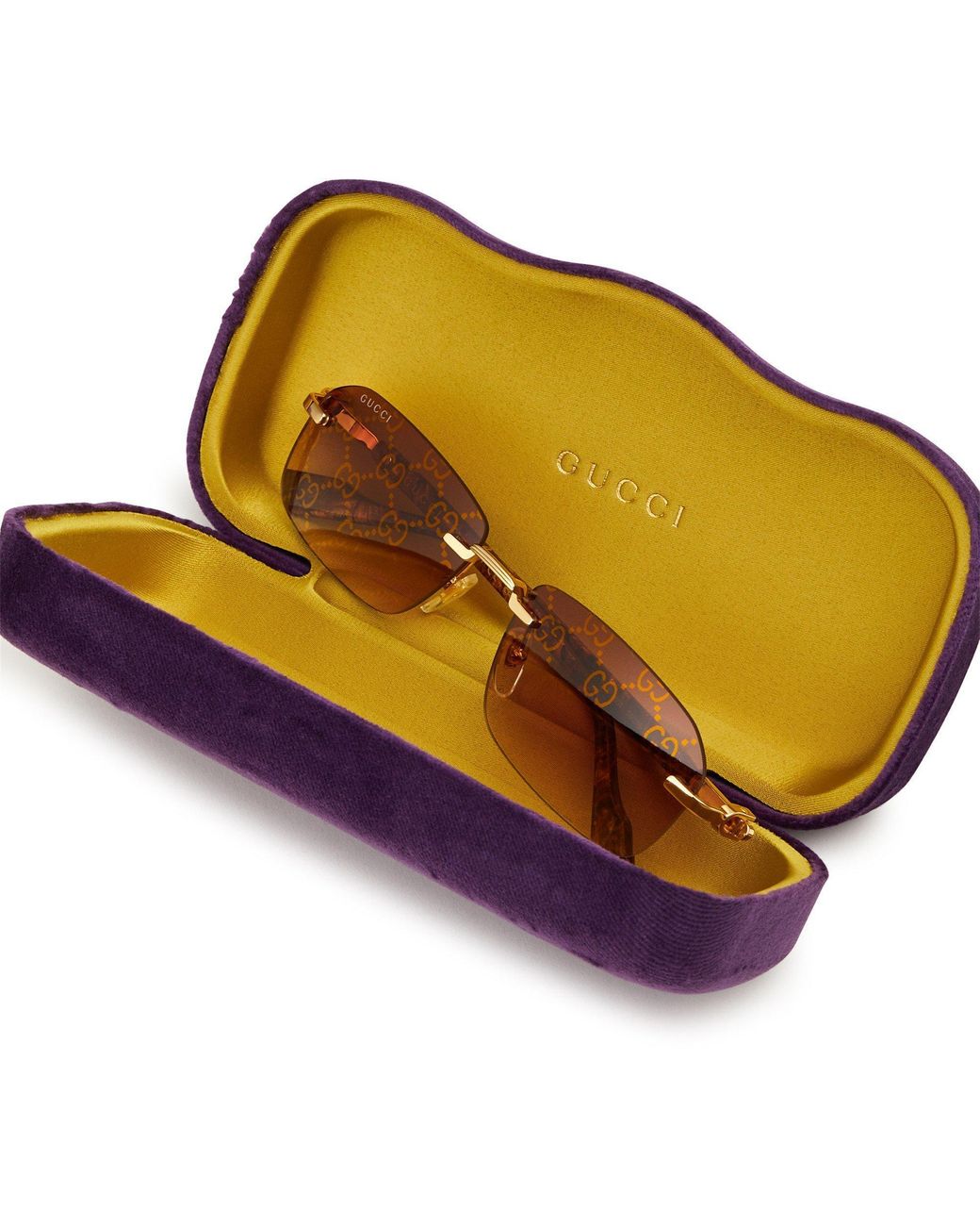 Gucci Multicolor Rectangle Sunglasses for men