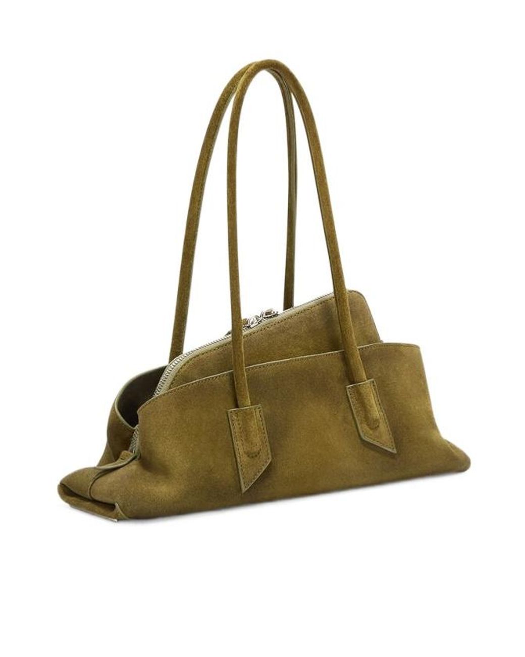 The Attico Green The La Passeggiata Small Top Handle Bag