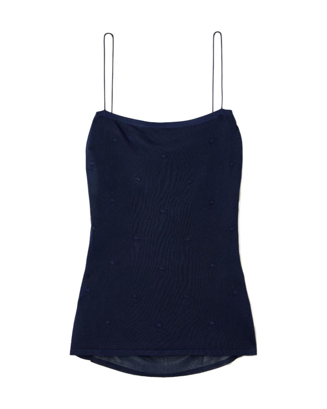Jacquemus Blue Draped Polka-Dot Motif Tank Top