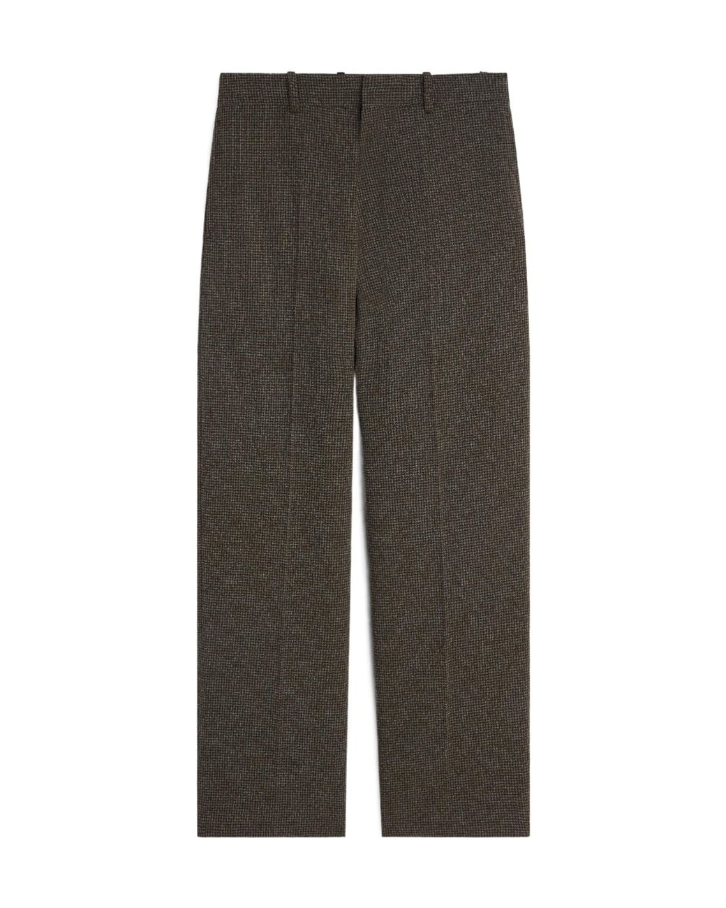 Phoebe Philo Gray Slim-Fit Wool Houndstooth Trousers