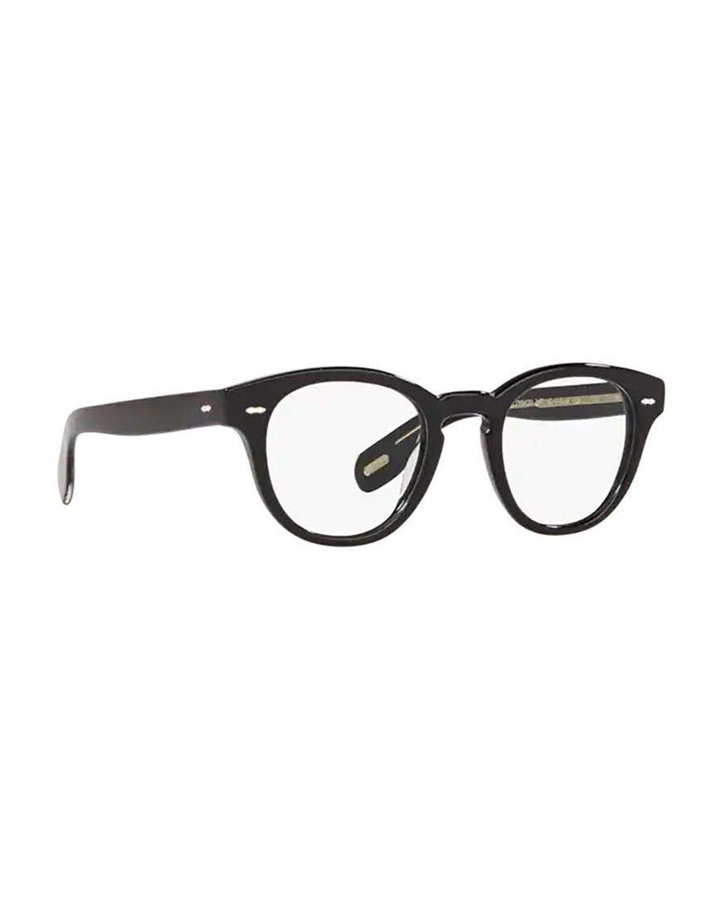 Oliver Peoples White Cary Grant Round Frame Glasses