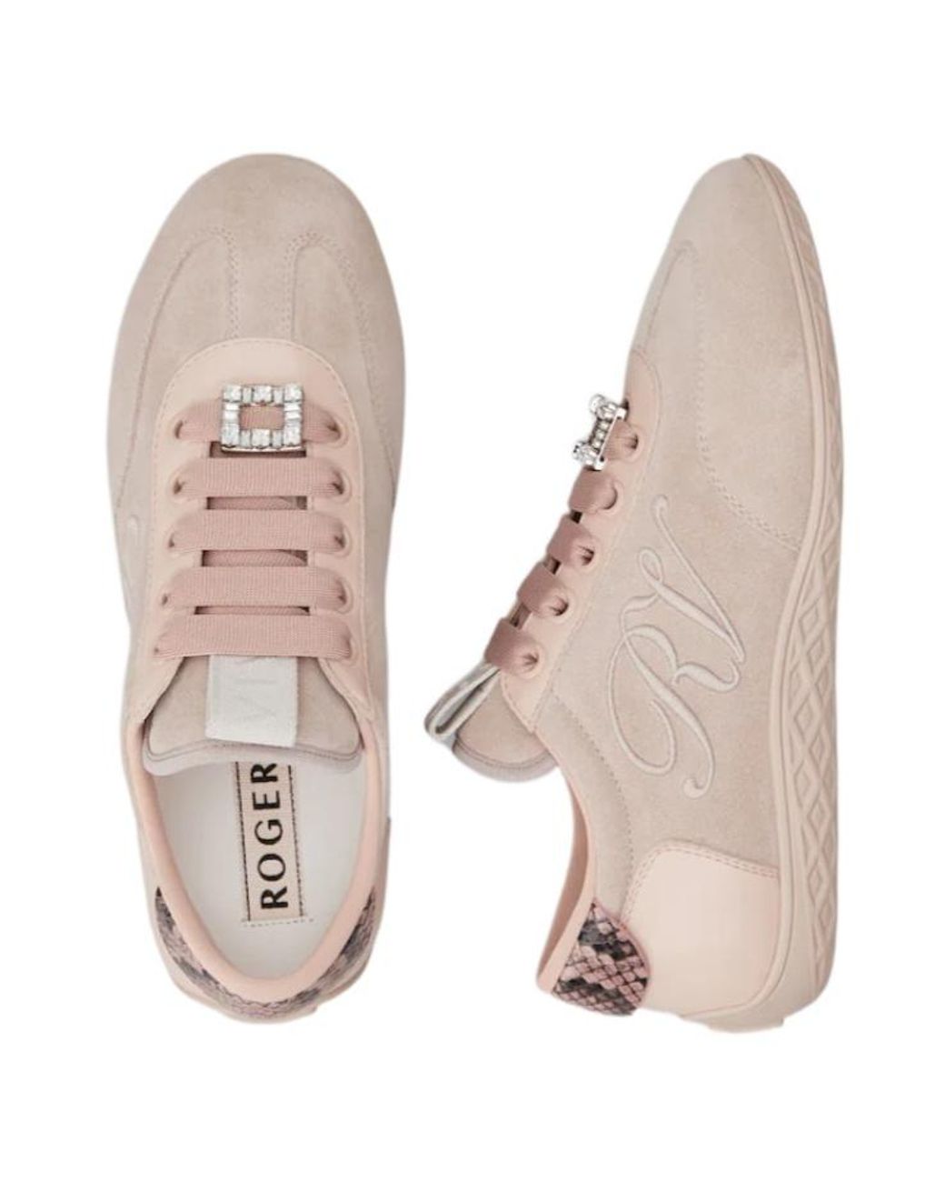 Roger Vivier Pink Viv Low Sneakers