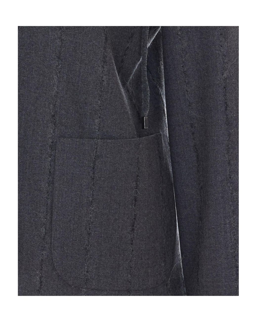 Fabiana Filippi Black Hooded Single-Breasted Jacket