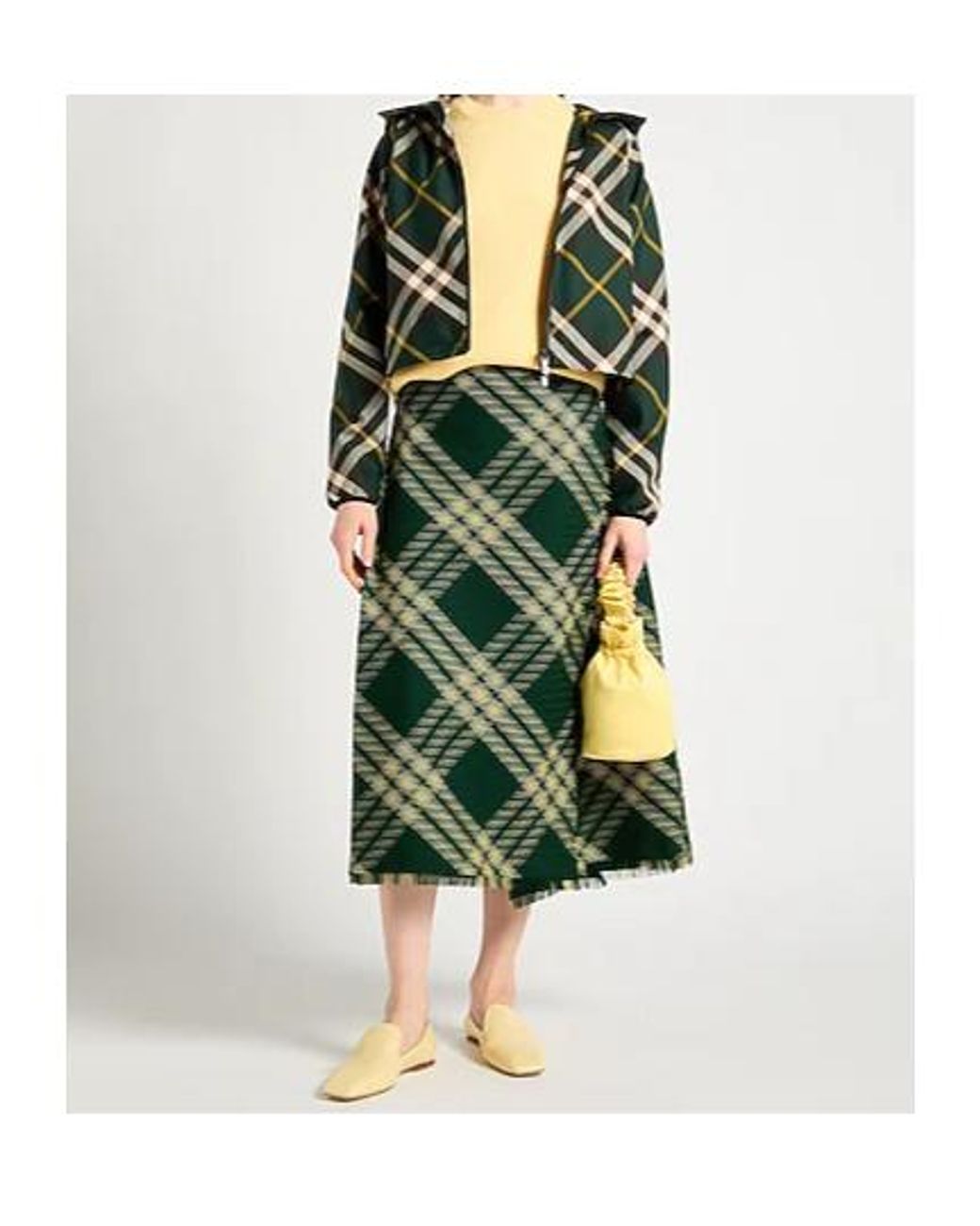 Burberry Green Long Skirts