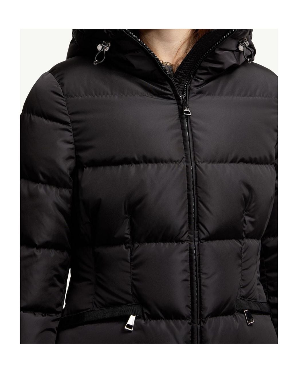 Moncler Black Avoce Hooded Puffer Jacket