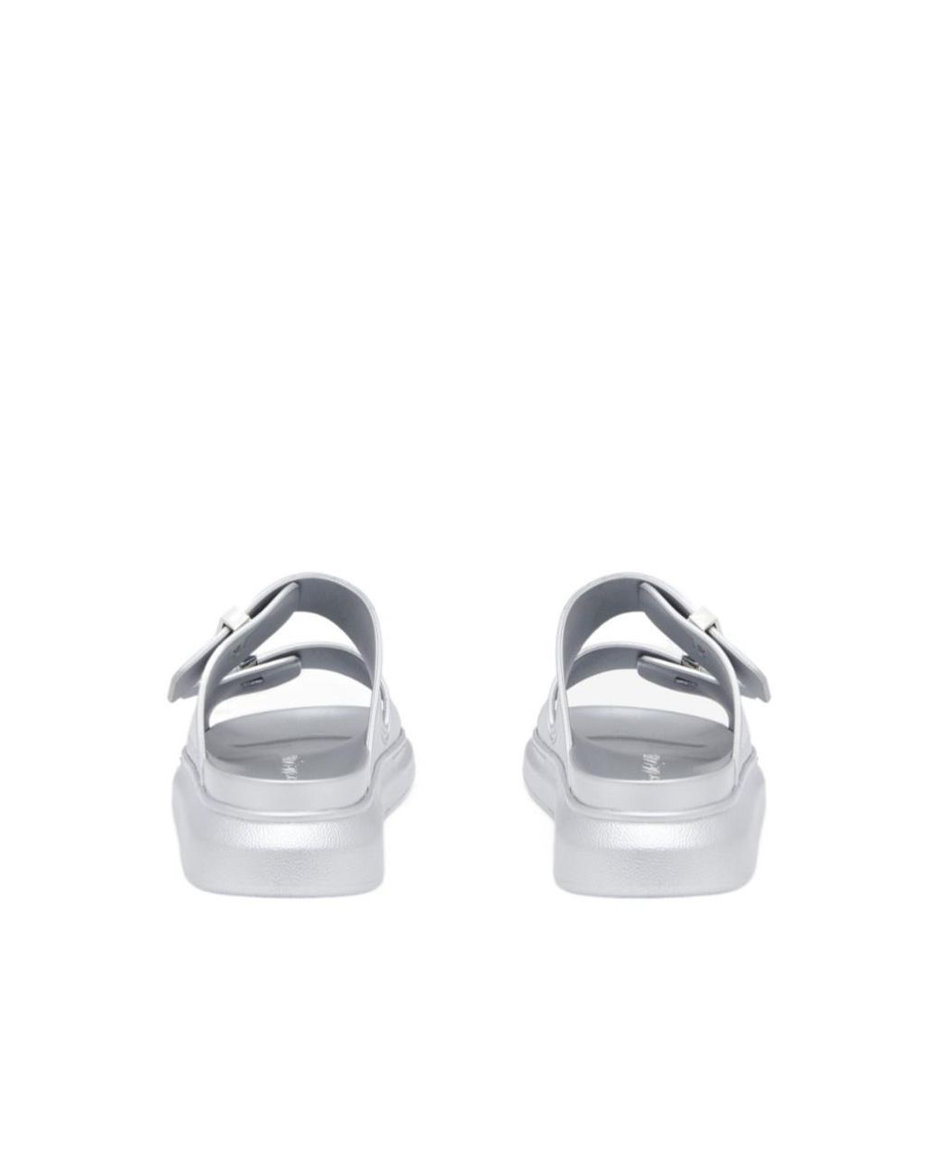 McQueen White Hybrid Double-Band Slides