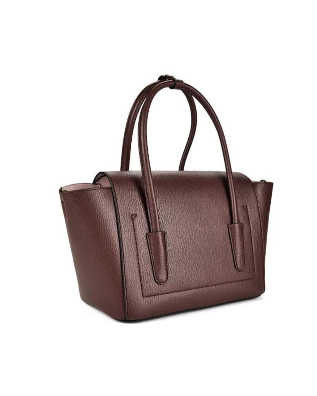 Coccinelle Red Double Beat Foldover Top Tote Bag