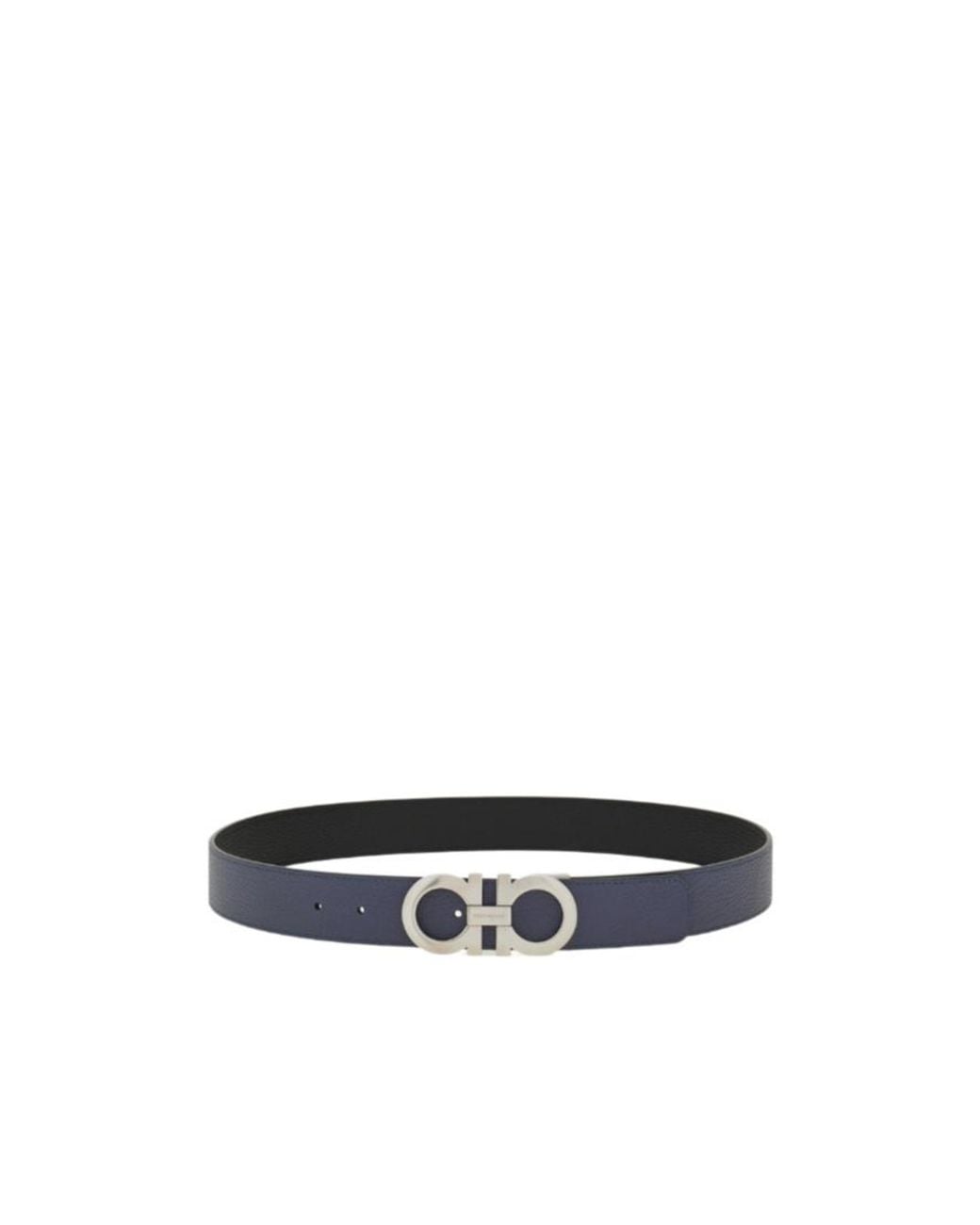 Ferragamo White Ferragamo Reversible Gancini Buckle Belt for men
