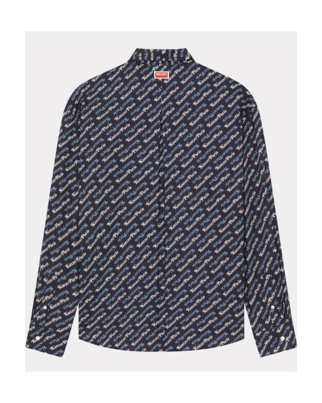 KENZO Blue By Verdy Allover Logo Printed Shirt for men