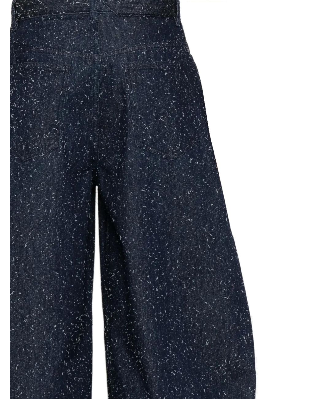 Jacquemus Blue High-Waisted Wide-Leg Jeans