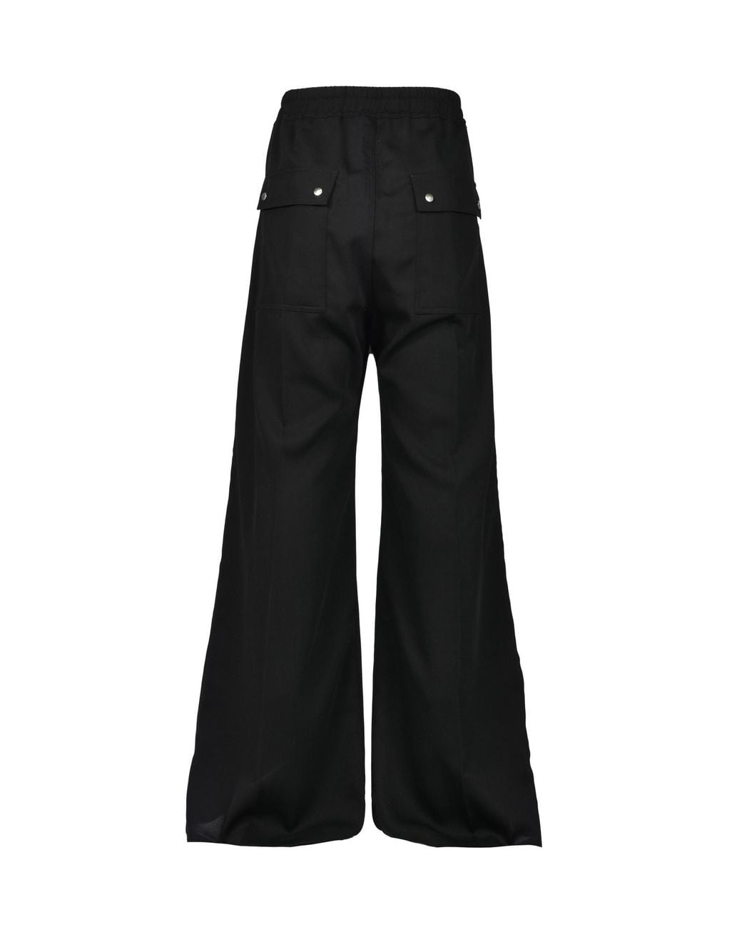 Rick Owens Black Wide Leg Drawstring Pants for men