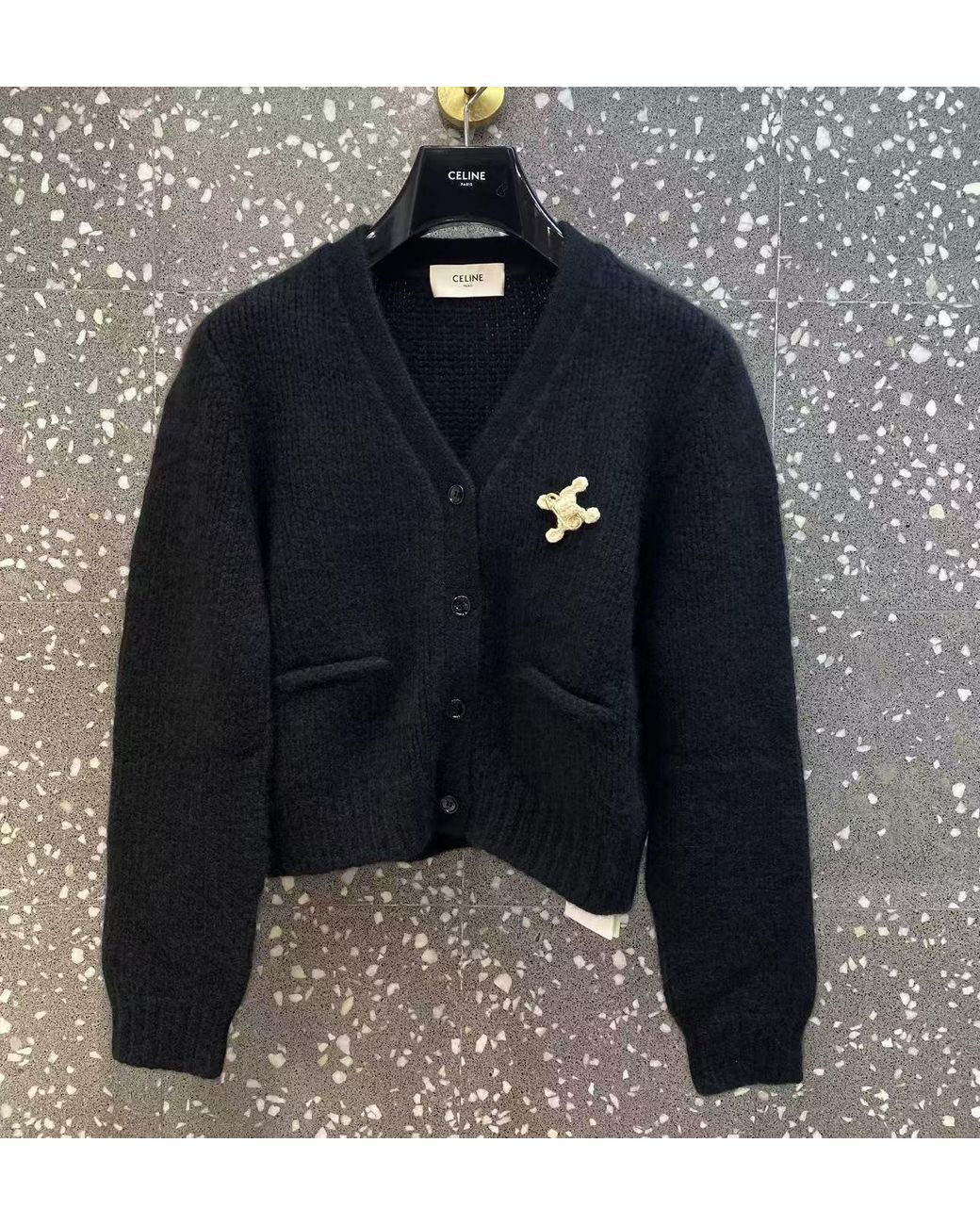 Céline Black Cardigan