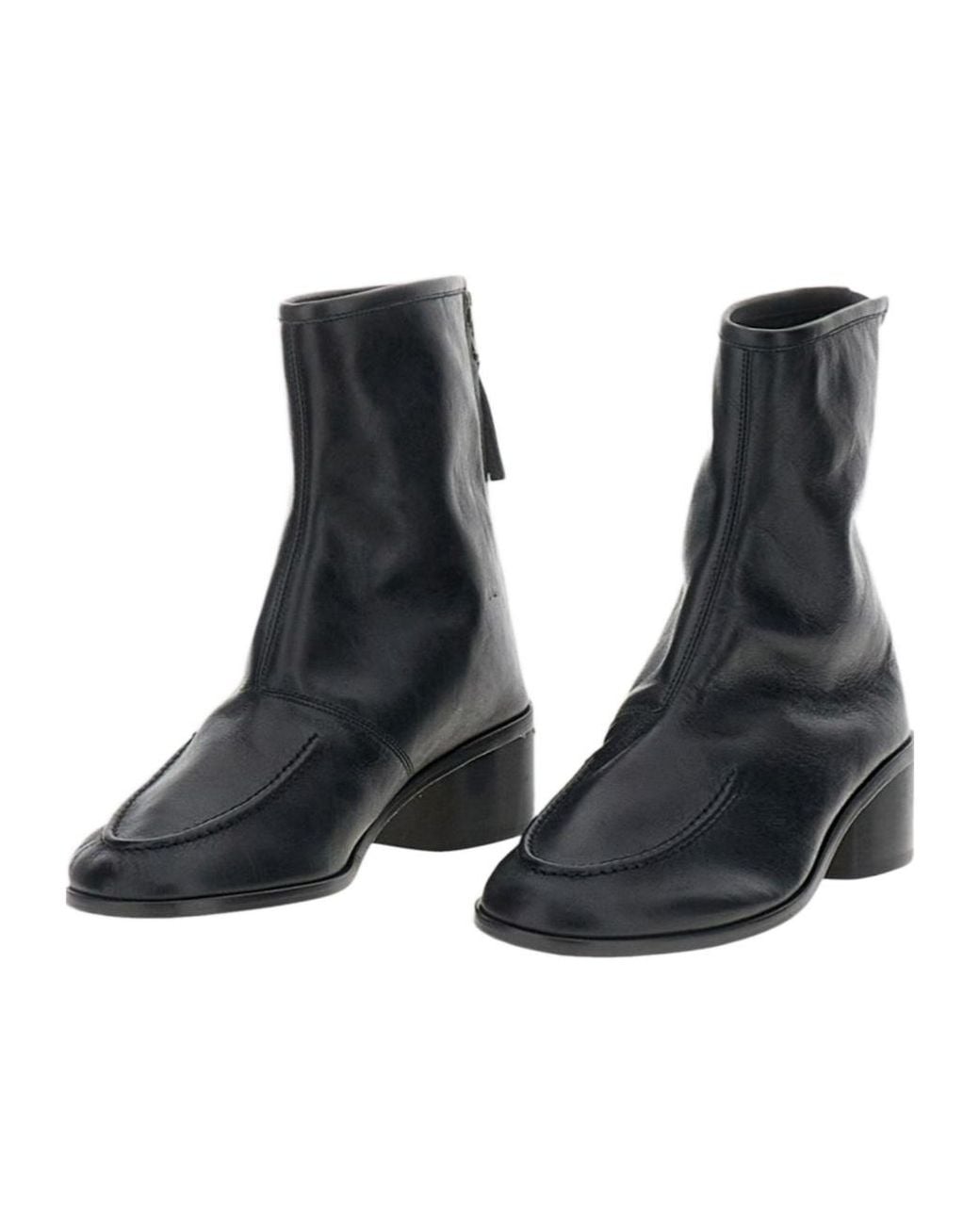 Hereu Black Juliol Zipped Ankle Boots