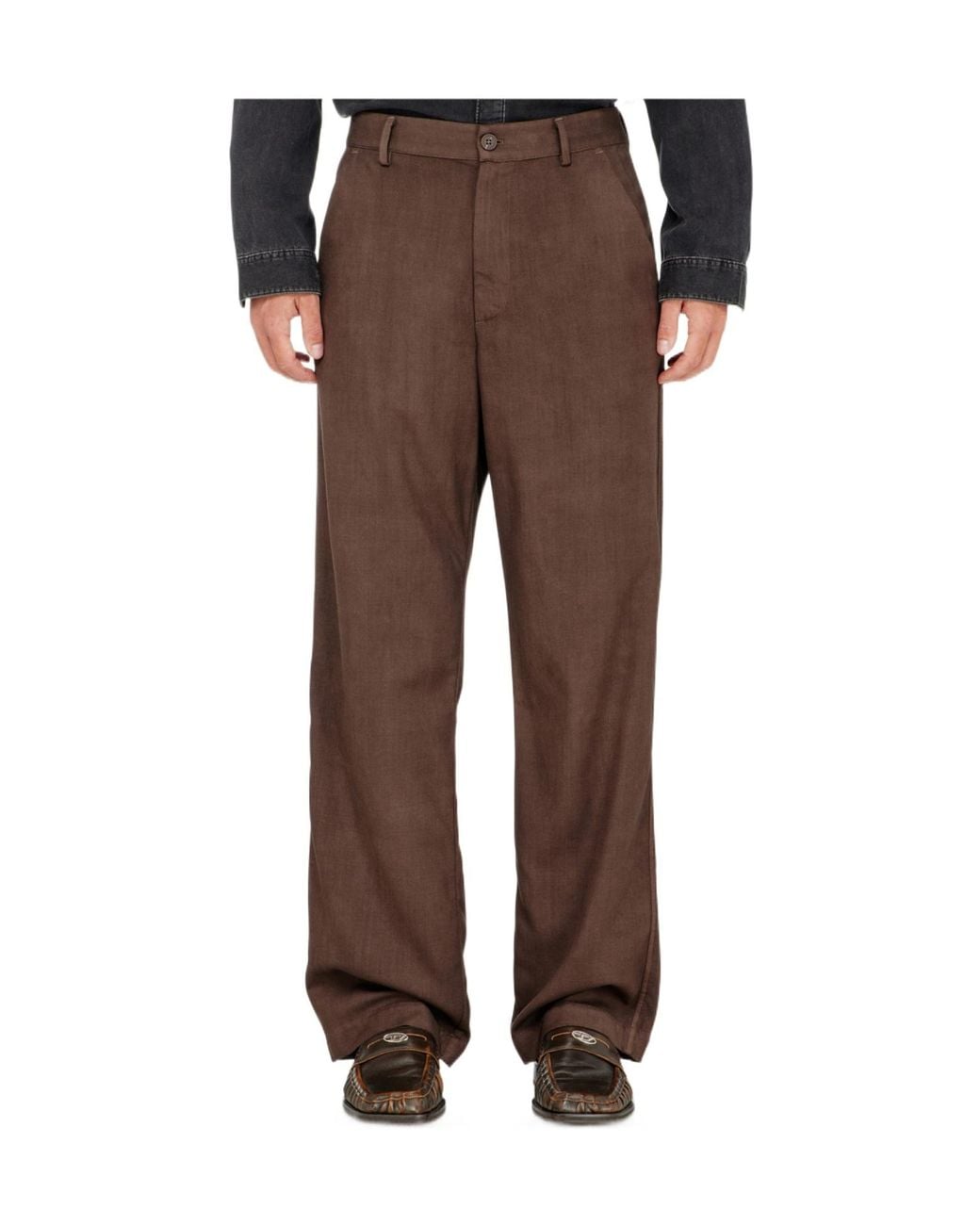 DIESEL Brown Hant Chino Tailored Pants for men