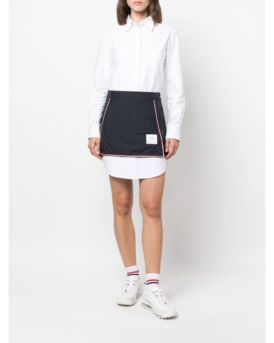 Thom Browne Black Rwb High-Waist Golf Mini Skirt