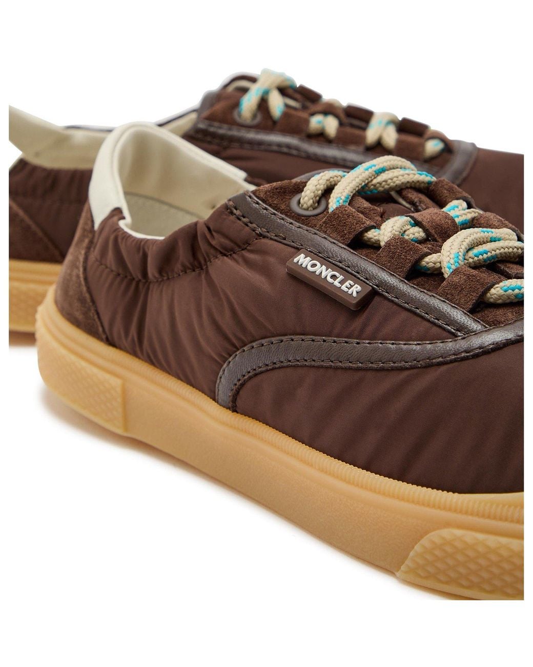 Moncler Brown Patchwork Casual Sneakers