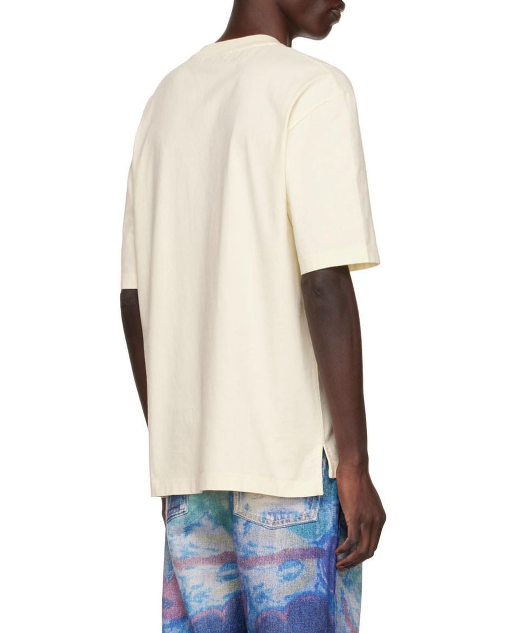 Ambush White Logo Patch Crewneck T-Shirt for men