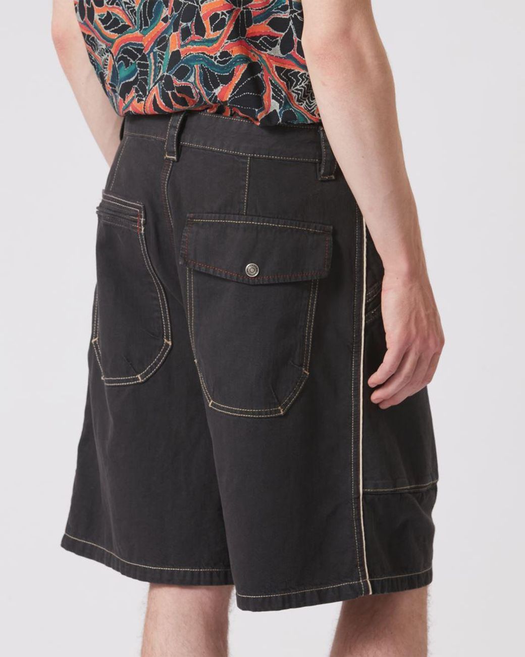 Isabel Marant Black Peio Denim Bermuda Shorts for men