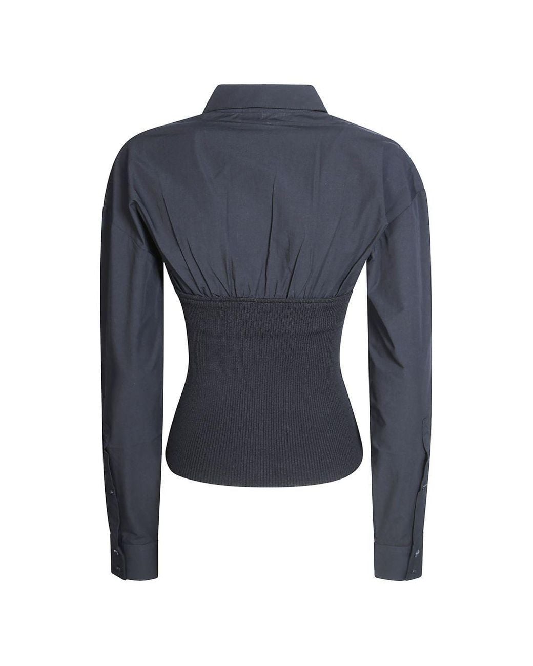 Pinko Blue Panelled Top