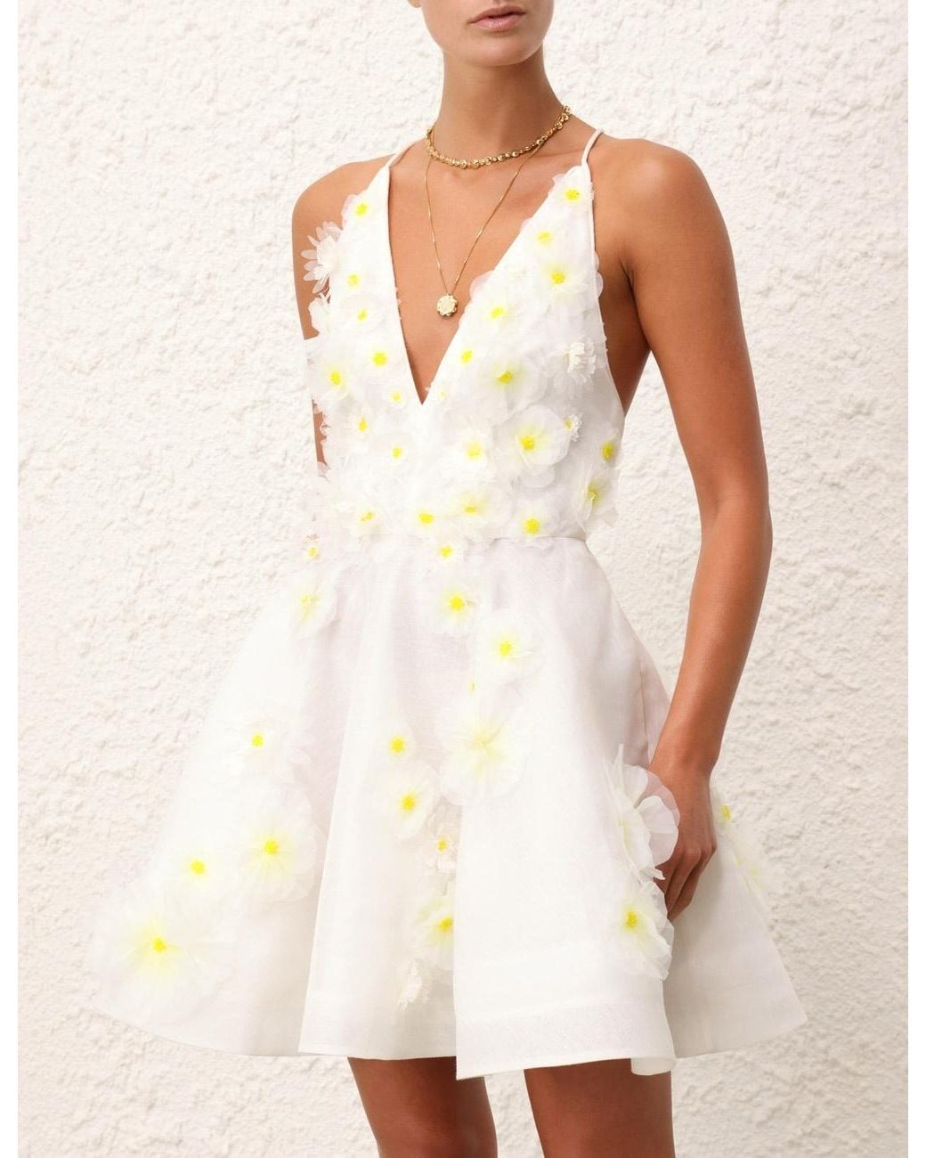 Zimmermann White Matchmaker Daisy Mini Dress