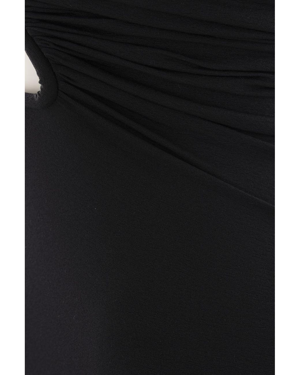 Rick Owens Black Prong Strapless Mini Dress