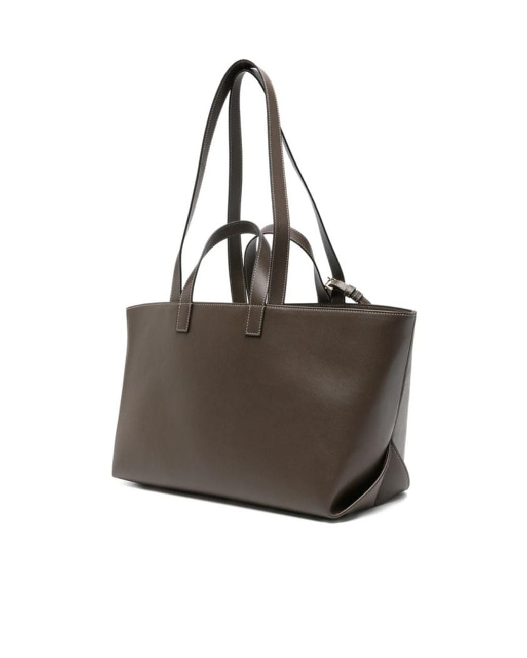 A.P.C. Brown Logo Stamp Tote Bag