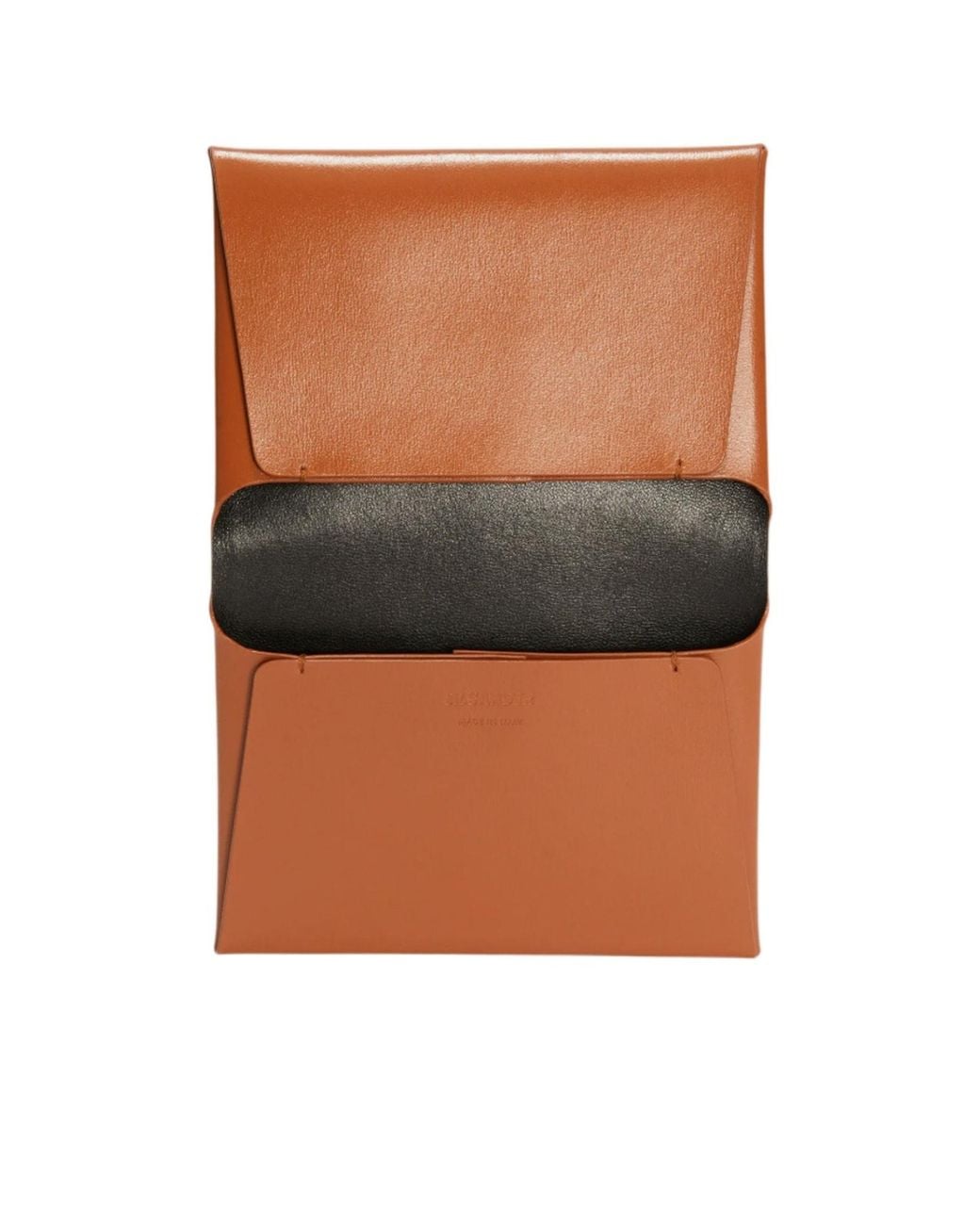 Jil Sander Brown Folded Passport Holder