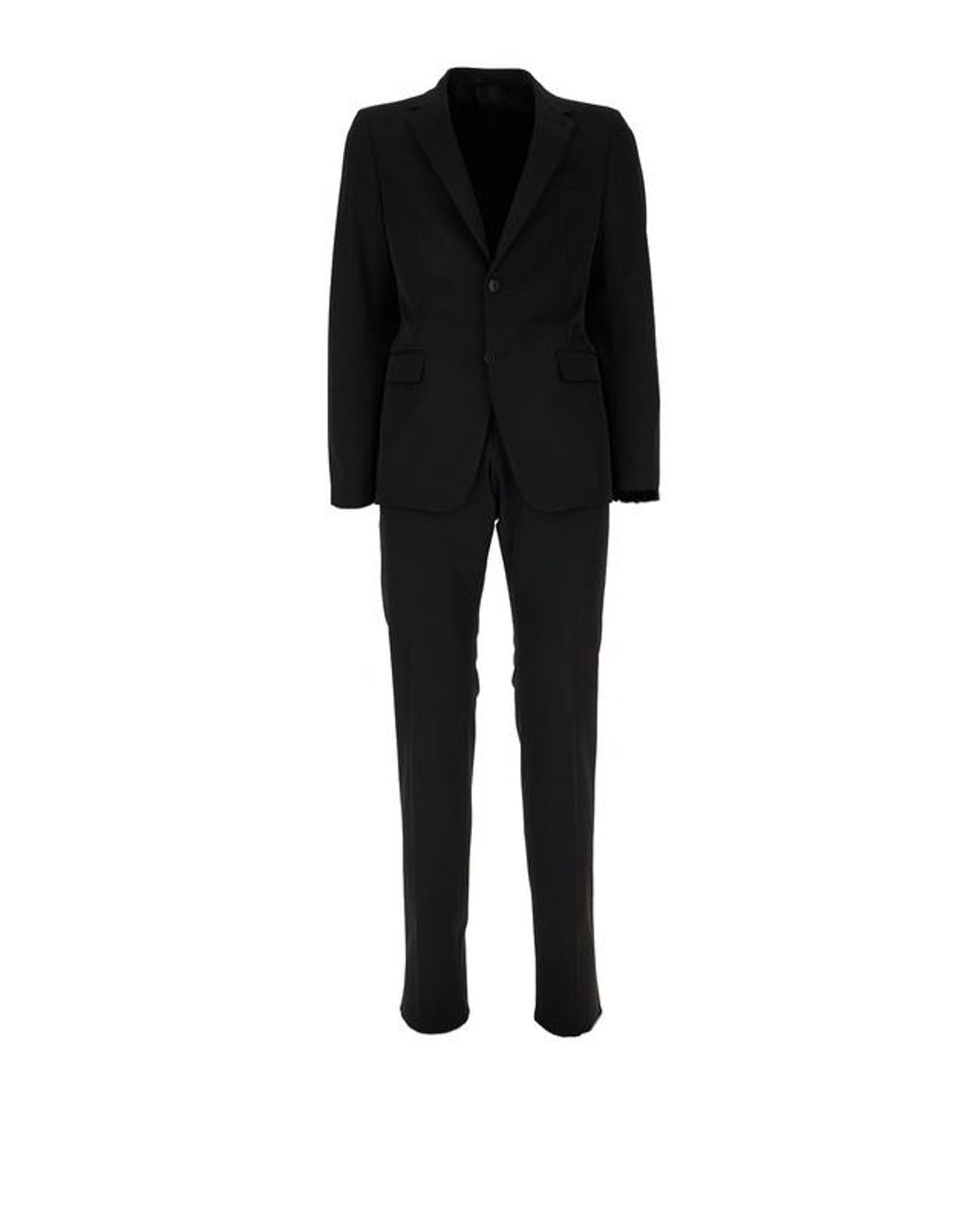 Prada Black Technical Fabric Single-Breasted Suit for men