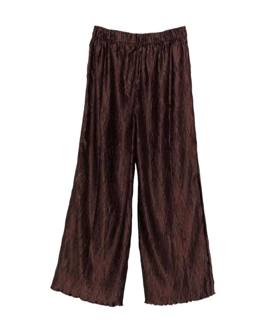 By Malene Birger Brown Pleated Casual Pants