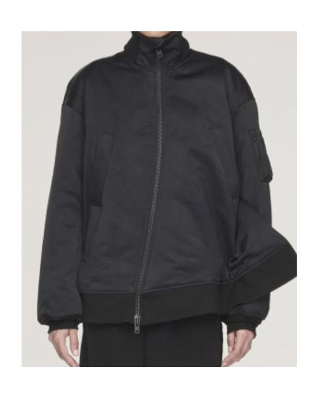 Y-3 Blue Zip-Up Bomber Jacket