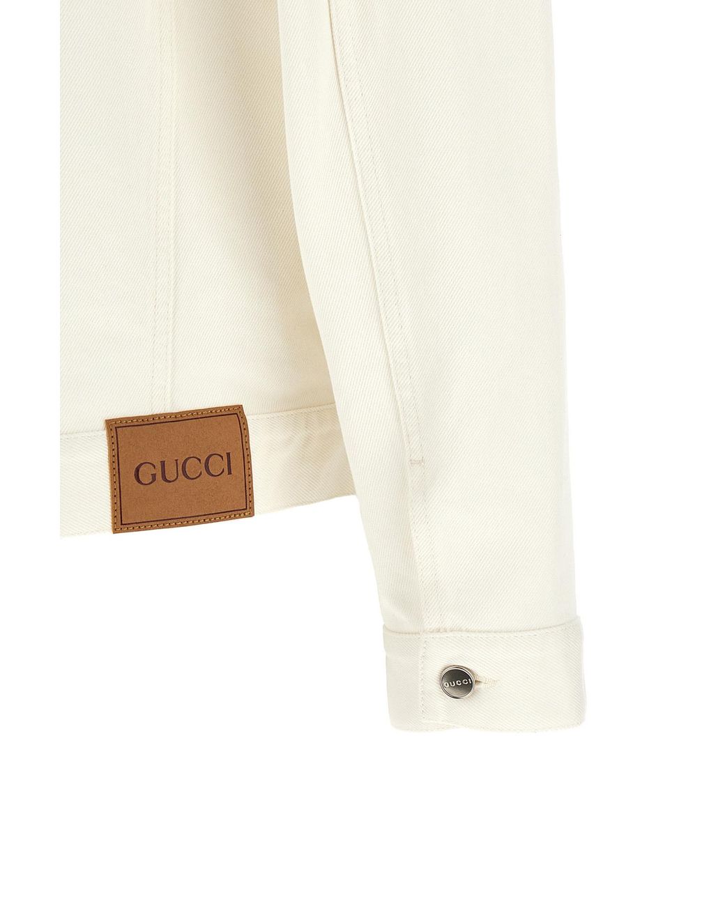 Gucci Natural Horsebit Detailed Collared Jacket for men