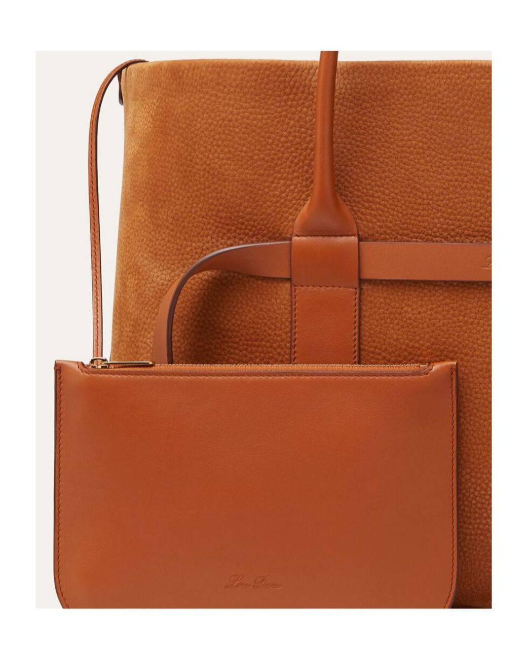 Loro Piana Brown Ghiera Large Shopper Bag